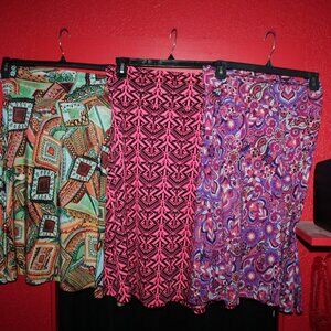 SET of 3 Small LuLaRoe Azure Skirts